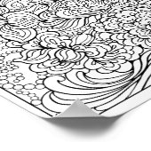 Floral Fancy Coloring Poster (Hoek)