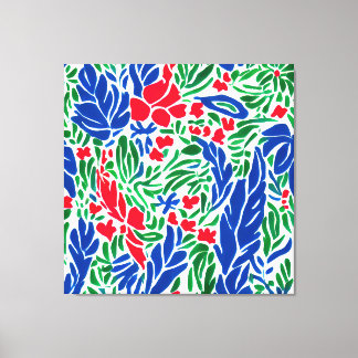 Floral Fantasia: Matisse's Garden of Dreams Canvas Afdruk
