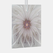Floral Fantasy, Abstracte moderne deegbloem Glas Ornament (Voorkant Rechts)