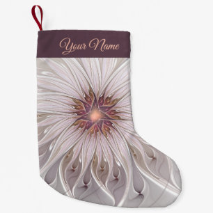 Floral Fantasy, Abstracte moderne deegbloem Kleine Kerstsok