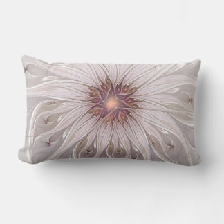 Floral Fantasy, Abstracte moderne deegbloem Kussen