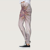 Floral Fantasy, Abstracte moderne deegbloem Leggings (Links)
