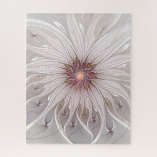 Floral Fantasy, Abstracte moderne deegbloem Legpuzzel