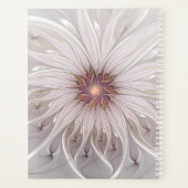 Floral Fantasy, Abstracte moderne deegbloem Planner (Achterkant)