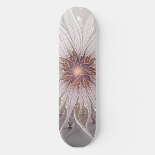 Floral Fantasy, Abstracte moderne deegbloem Skateboard