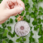 Floral Fantasy, Abstracte moderne deegbloem Sleutelhanger (Hand)