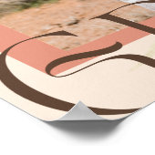 Floral Fantasy: Boho Chic Arch Lijst Afstuderen Poster (Hoek)