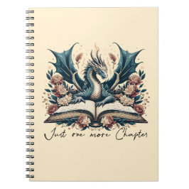 Floral Fantasy Book Dragon Nog een hoofdstuk Notitieboek