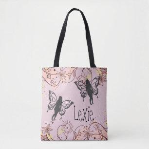 Floral Fantasy feeën gepersonaliseerd Draagtas