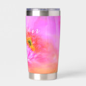 Floral fantasy gepersonaliseerde thermische tumble geïsoleerde drinkbeker (Achterkant)