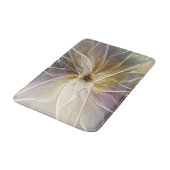 Floral Fantasy Gold Eggplant Abstracte fractale ku Badmat (Gekanteld)