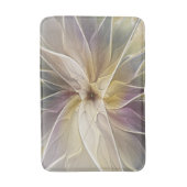 Floral Fantasy Gold Eggplant Abstracte fractale ku Badmat (Voorkant Verticaal)