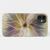 Floral Fantasy Gold Eggplant Abstracte fractale ku Case-Mate iPhone Case (Achterkant (horizontaal))