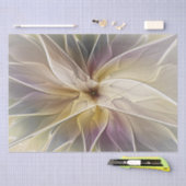 Floral Fantasy Gold Eggplant Abstracte fractale ku Tissuepapier (Craft)