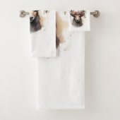 🌸 Floral Fantasy Herten Handdoek Set 🦌 (Insitu)