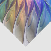 Floral Fantasy, kleurrijke Abstracte fractale bloe Tissuepapier (Detail)