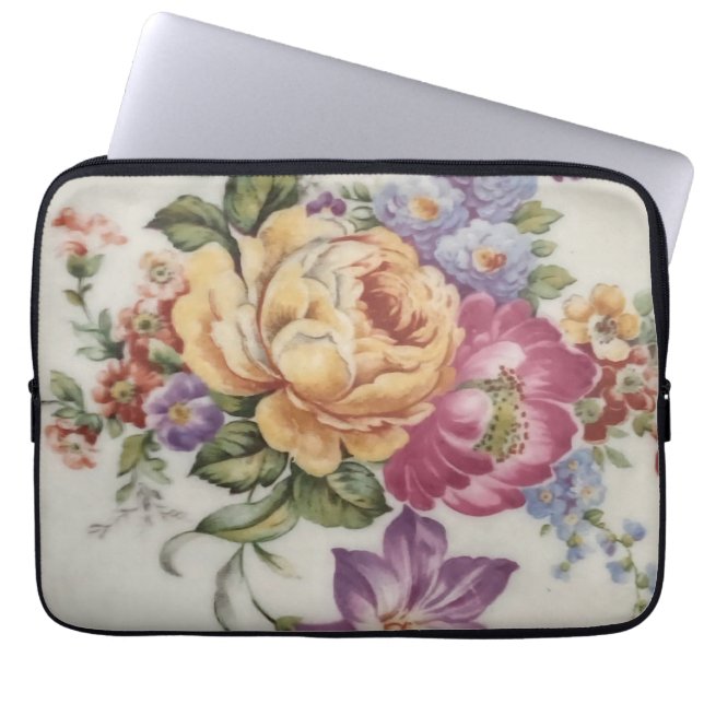 Floral Fantasy  Laptop Sleeve (Voorkant)