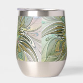 Floral Fantasy Modern Fractal Art Flower With Gold (Droite)