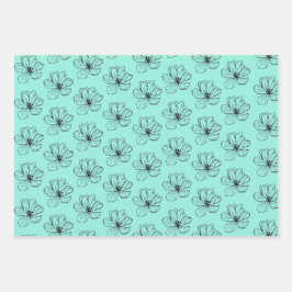 Floral Fantasy Naadloos inpakpapier Vel