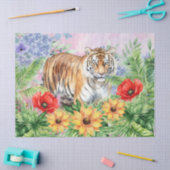Floral Fantasy Oerwoud Tijger Decoupage Tissuepapier (Craft)