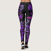 Floral Fantasy Paars Leggings (Achterkant)