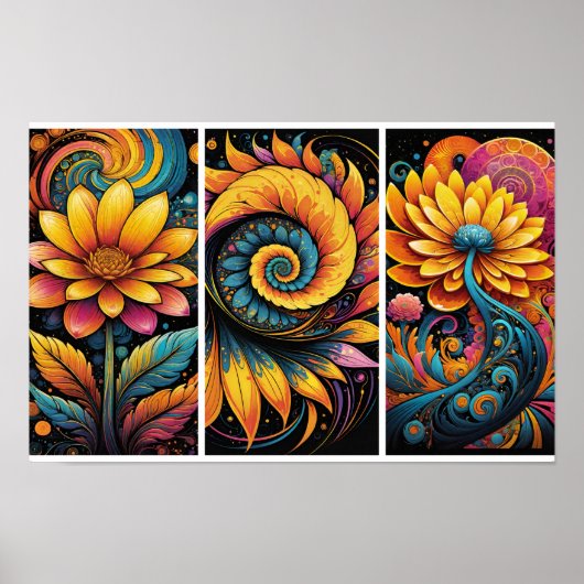 Floral Fantasy Poster (Voorkant)