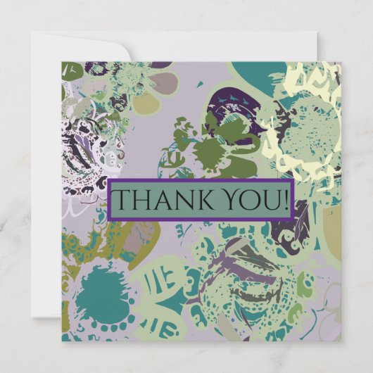 Floral Fantasy Thankyou card Bedankkaart (Voorkant)