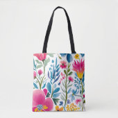 Floral Fantasy Tote Bag (Devant)