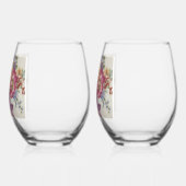 Floral Fantasy     Wijnglas Zonder Voet (Links)
