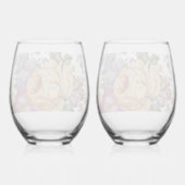 Floral Fantasy   Wijnglas Zonder Voet (Achterkant)