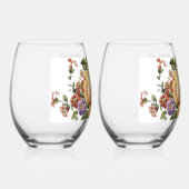 Floral Fantasy   Wijnglas Zonder Voet (Rechts)