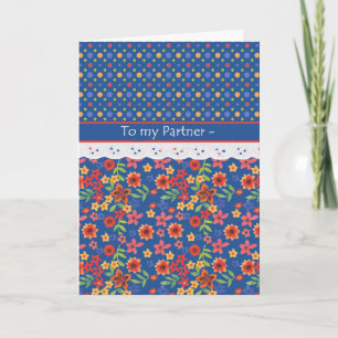Floral Faux Lace Carte de fête des mères pour part