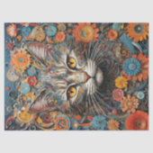 Floral Feline Decoupage Tissuepapier (Voorkant)