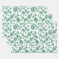 Floral felines (groen)