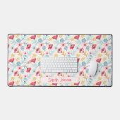 Floral Feminine Coloré Nom personnalisé (Clavier et souris)