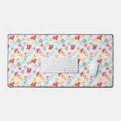 Floral Feminine couleur rose bleu (Clavier et souris)