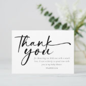 Floral Fiesta Baby shower Bedankkaart (Staand voorkant)