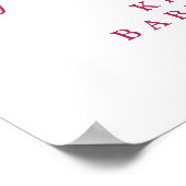 Floral Fiesta Baby shower Welcome Poster (Hoek)