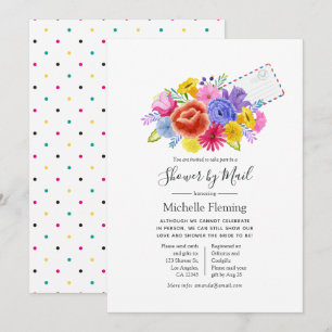 Floral Fiesta Bridal of Baby shower per post Kaart