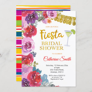 Floral Fiesta Bridal Shower Kaart