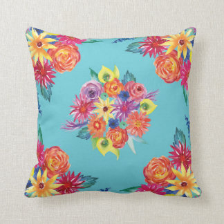 Floral Fiesta Mexican Flower Pattern Sierkussen