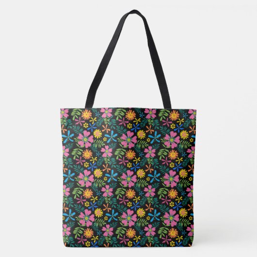Floral Fiesta Tote Bag (Voorkant)