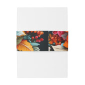 Floral Fiesta Uitnodigingen Wikkel (Achterkant Voorbeeld)