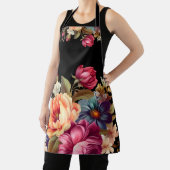 Floral Fille moderne sur tout l'imprimé tablier (Insitu)