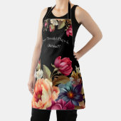 Floral Fille moderne sur tout l'imprimé tablier (Insitu)