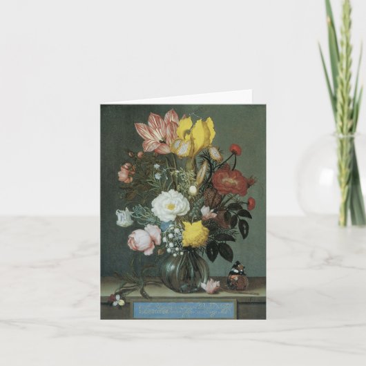 Floral Fine Art Blank Note Kaart (Voorkant)