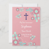 Floral First Community Invitation Kaart (Voorkant)