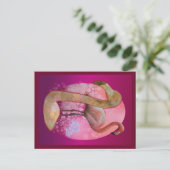 Floral Flamingo Briefkaart (Staand voorkant)