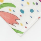 Floral Flamingo Fiesta Fleece Deken (Hoek)