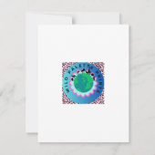 Floral Flamingo Notitiekaartje (Achterkant)